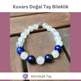 Kuvars Doğal Taş Bileklik