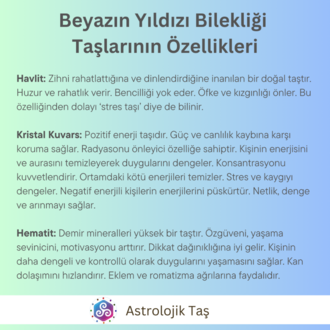 Beyazın Yıldızı ( Havlit ve Kristal Kuvars)