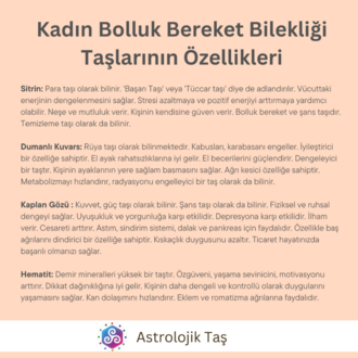 Kadın Bolluk Bereket Bilekliği
