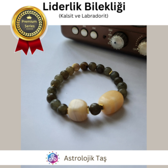 Liderlik Bilekliği (Kalsit ve Labradorit)