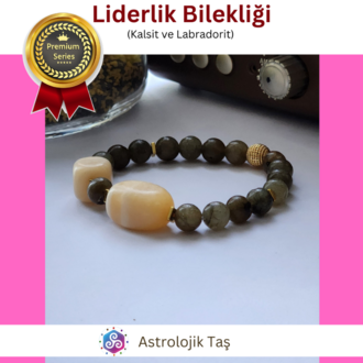 Liderlik Bilekliği (Kalsit ve Labradorit)