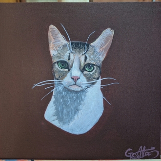 Patili dostunuzun bir portresi | 20x20 Tuval