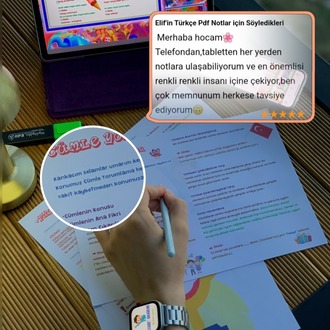 5,6,7 ve 8. Sınıflar için TÜM TÜRKÇE KONULARI DERS NOTLARI (Tamamı Video Anlatımlı)