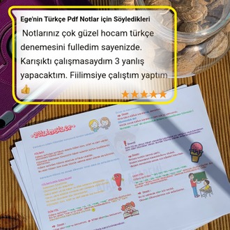 5,6,7 ve 8. Sınıflar için TÜM TÜRKÇE KONULARI DERS NOTLARI (Tamamı Video Anlatımlı)