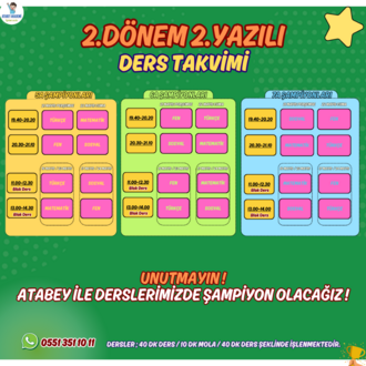 Ortaokul 2.Dönem 2.Yazılı Online Canlı Ders Kampı