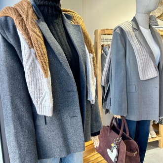 Oversize Koyu Gri Blazer Ceket