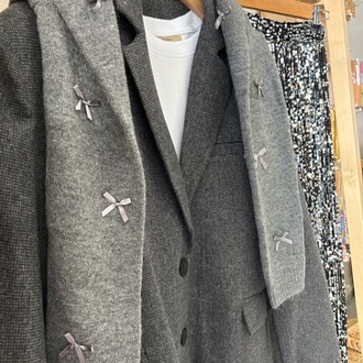Oversize Koyu Gri Blazer Ceket