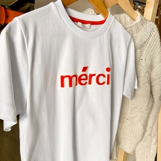 Merci Yazılı T-shirt