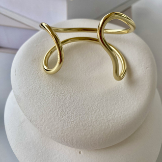 14k Altın Kaplama Gold Kelepçe