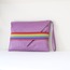 Violet Lover Clutch ★  Gökkuşağı Deri Portföy çanta