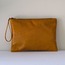 Tan Lip Clutch ★ Taba Deri Portföy Çanta ( Dudak )