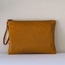 Tan Clutch ★ Taba x Kahverengi Deri Portföy Çanta