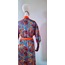 Orange Dragon Kimono / Turuncu Yakalı Ejderha Desenli Kimono