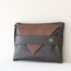 Brown Lover Clutch★  El yapımı Kahverengi Deri Portföy Çanta