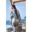 Underwater Kimono ★ Sualtı Simli Keten Kimono