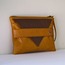 Tan Clutch ★ Taba x Kahverengi Deri Portföy Çanta