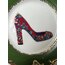 Yeşil Dolce Gabbana Ayakkabı Desenli Pasta Tabağı