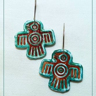 Totem Koleksiyonu Rüya Kuş Motifli Küpe 