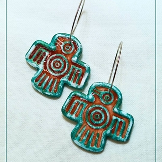 Totem Koleksiyonu Rüya Kuş Motifli Küpe 