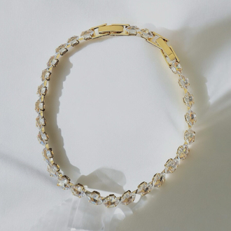 Zirkon Taşlı Gold Suyolu