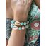 Seashell Bileklik Amazonite-Pembe Quartz