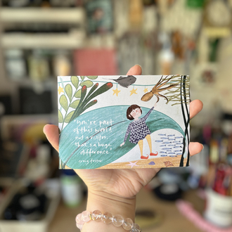 ahtapottan öğrendiklerim -kartpostal