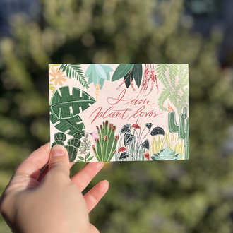 plant lover -kartpostal