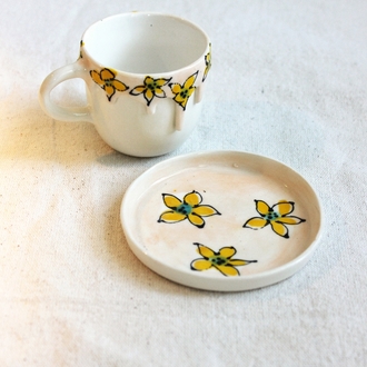 Türk kahvesi / espresso bardak ve tabağı