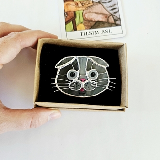 Scottish Fold Broş