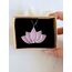 Pembe Lotus Kolye