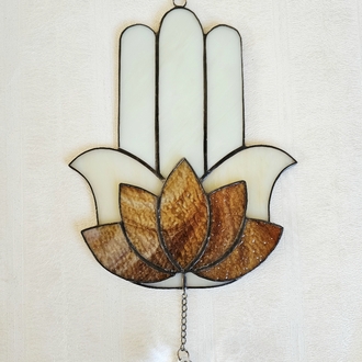 Hamsa&Kahve Lotus Duvar Çalışması