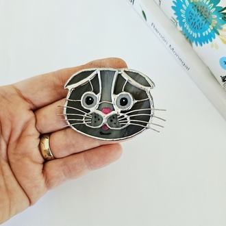 Scottish Fold Broş
