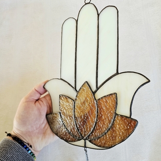 Hamsa&Kahve Lotus Duvar Çalışması