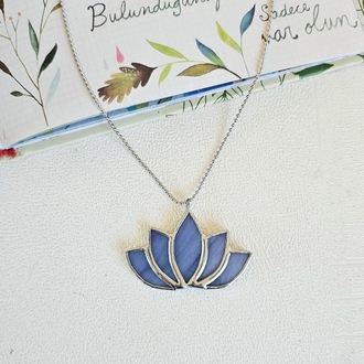 Mor Lotus Kolye