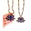 Doğal Taş Zincirli Lotus Kolye 