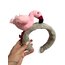 Gri flamingo Peluş Taç