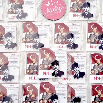29 Ekim Atatürk Anahtarlık
