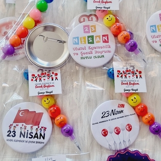 58 mm Rozet ve Emoji Kalem