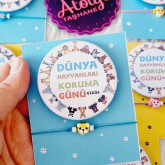 4Ekim Rozet +Bileklik(Asansörlü)