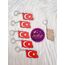 AyYıldız Ahşap Anahtarlık