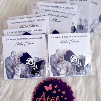 Pleksi Atatürk Anahtarlık