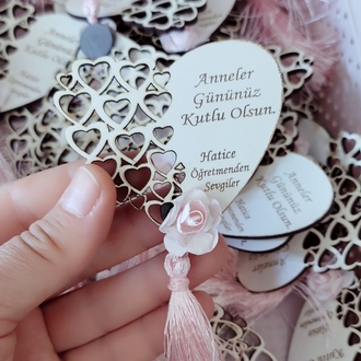 Ahşap Kalp Magnet