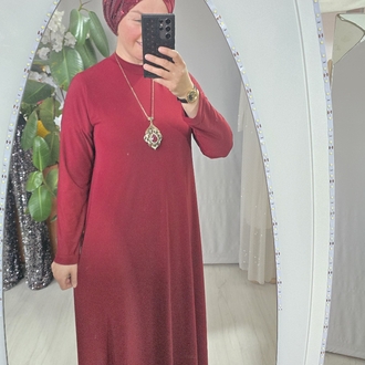 bordo payet elbise