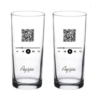 2 li Barkodlu İsimli Rakı Kadehi