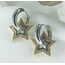 Yıldız charmlı silver küpe
