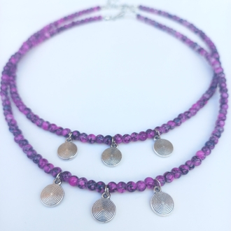 Spiral charm kolye