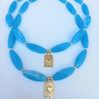 Kalp charm kolye