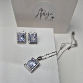 Baget kolye küpe set