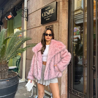 Pembe Lolita Kürk Premium
