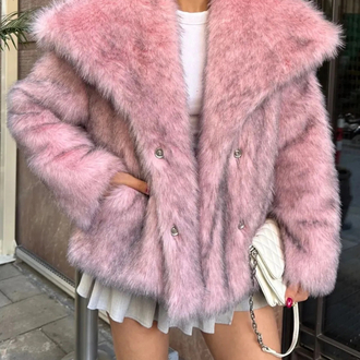 Pembe Lolita Kürk Premium
